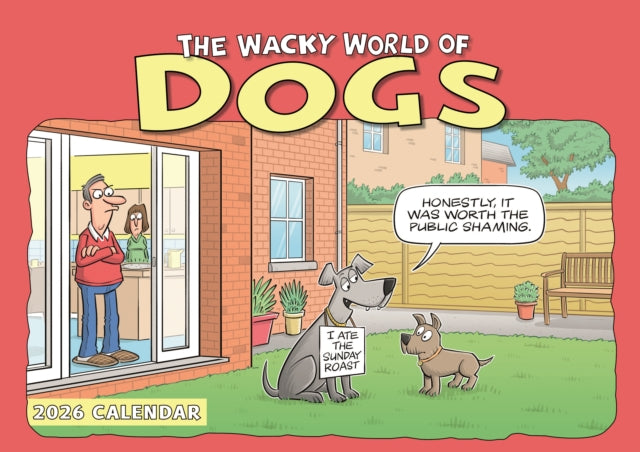 Dogs Wacky World A4 Calendar 2026