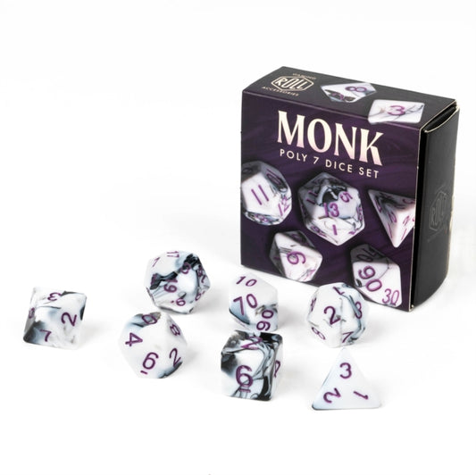 Monk 7-Polyhedral Dice