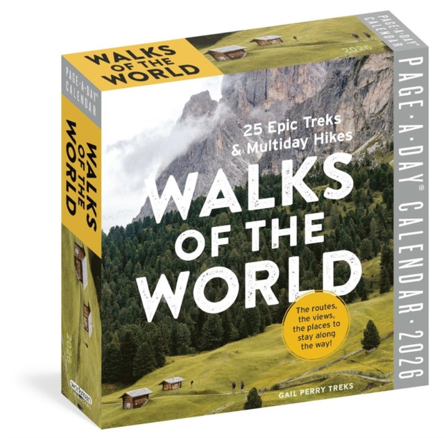 Walks of the World Page-A-Day® Calendar 2026: 25 Epic Treks and Multiday Hikes