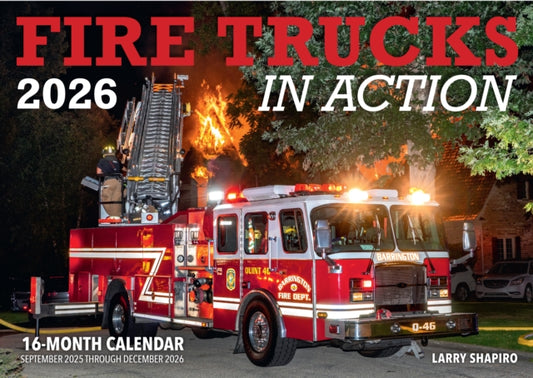 Fire Trucks in Action 2026: 16-Month Calendar--September 2025 through December 2026
