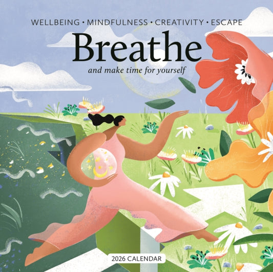 Breathe Square Wall Calendar 2026