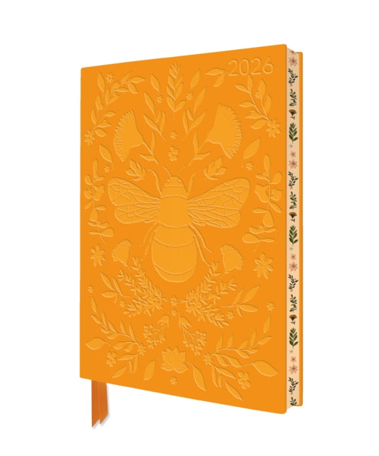 Jade Mosinski: Bee 2026 Artisan Art Vegan Leather Diary Planner - Page to View with Notes