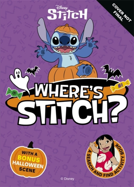 Where's Stitch?: A LIMITED HALLOWEEN edition Disney search-and-find activity book with GLOW IN THE DARK cover!