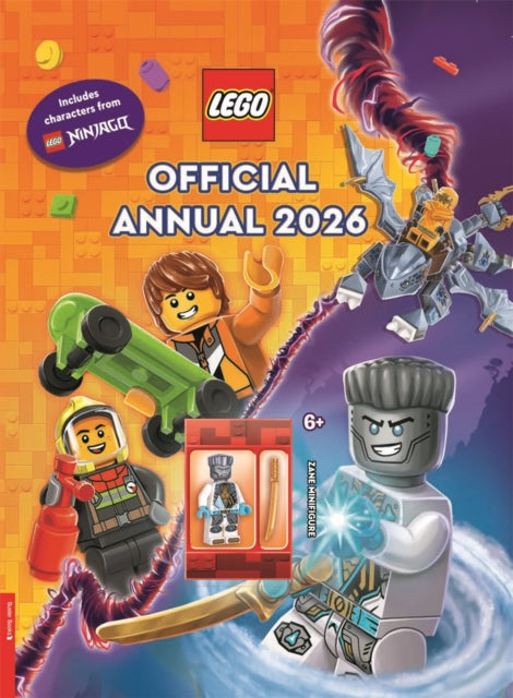 LEGO® Books. Official Annual 2026 (with Zane LEGO NINJAGO® minifigure)