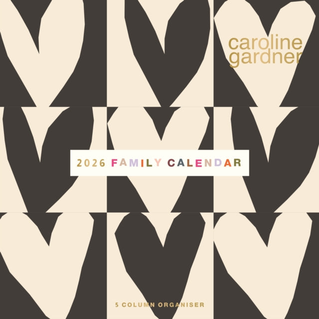 Caroline Gardner Hearts Planner Wall Cal