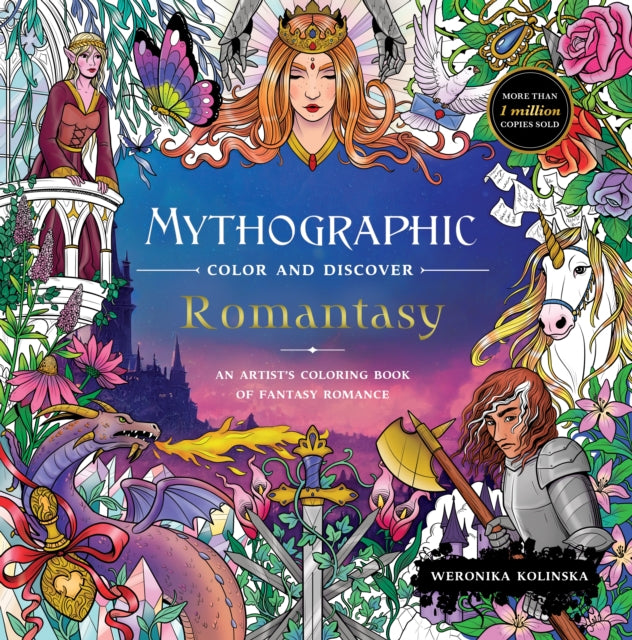Mythographic Color and Discover: Romantasy: An Artist’s Coloring Book of Fantasy Romance