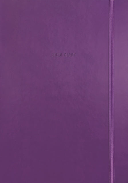 Purple Soft Touch A5 Diary 2026