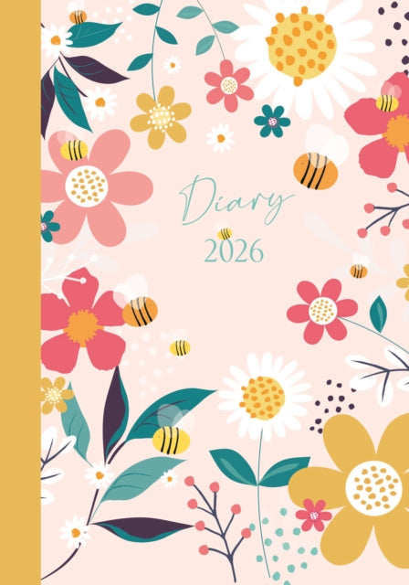 Contemporary Flowers A6 Diary  2026