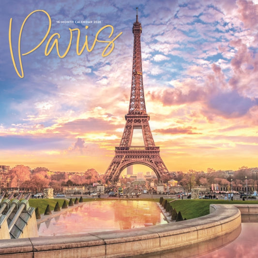 Paris Square Wall Sunday Start Calendar