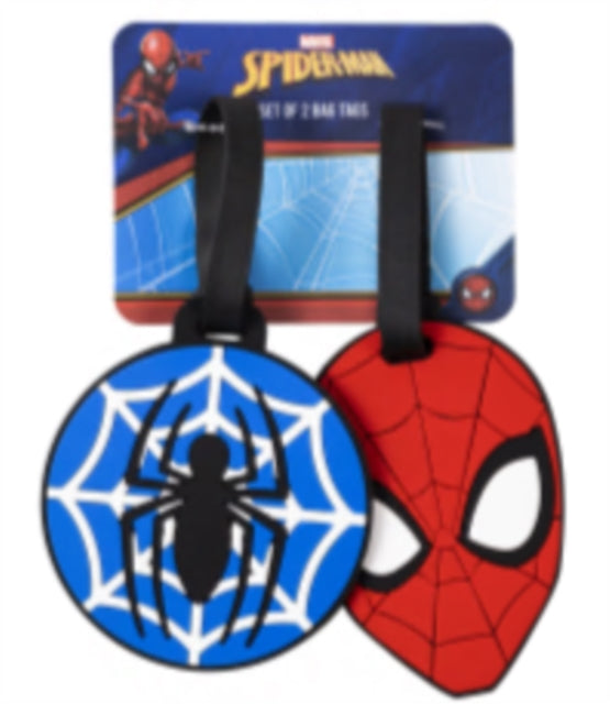 Marvel Spiderman Red & Blue 2 Piece Luggage Tags