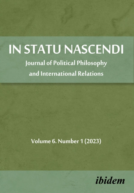 In Statu Nascendi: Special Edition: On Continental Philosophy No. 10 Volume 6. Number 1 - The Last Edition