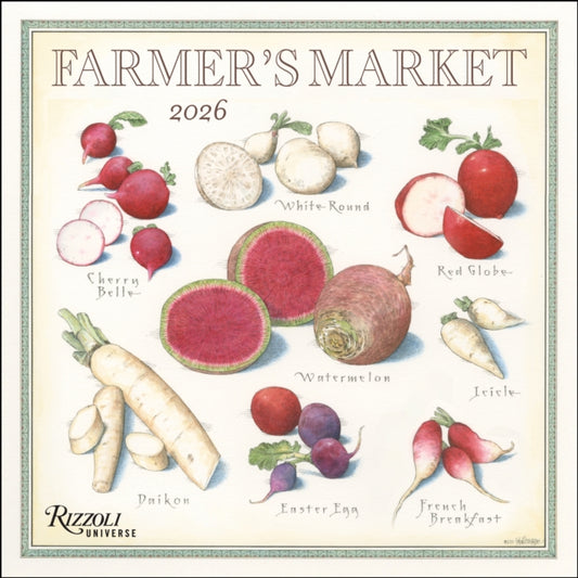 Farmer's Market 2026 Wall Calendar