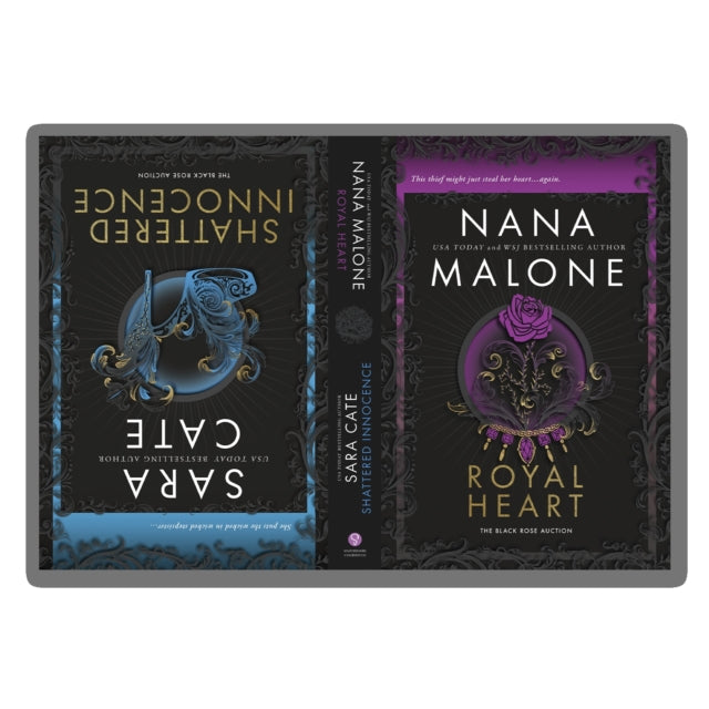 Shattered Innocence & Royal Heart: Books 5 & 6 in the Dark Romance Fairy Tale Retelling Series (Black Rose Auction Book 5 & 6)