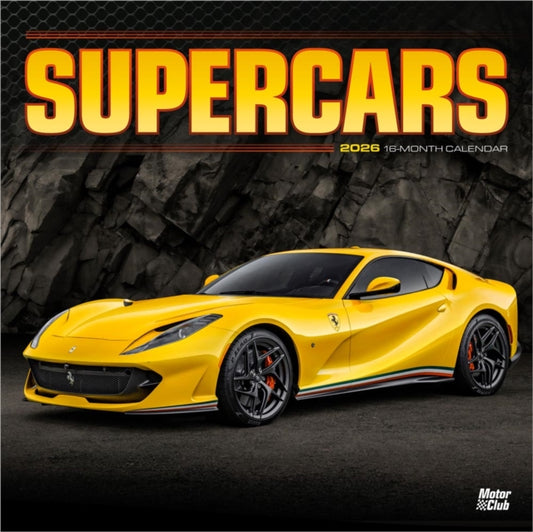 Supercars 2026 Square Flap Motor Club Calendar
