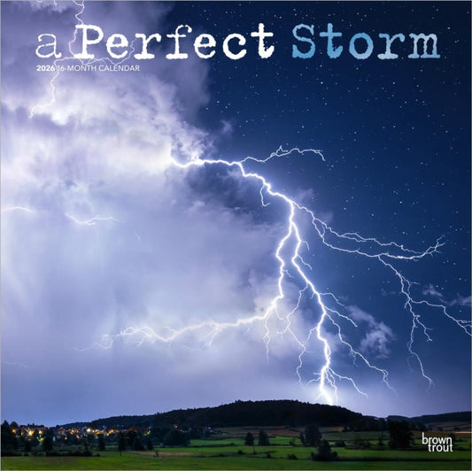 Perfect Storm 2026 Square Flap Foil Calendar