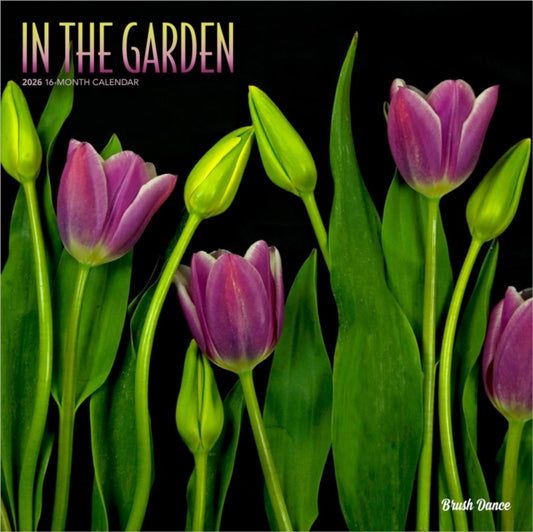 In the Garden 2026 Square Flap Brush Dance Calendar