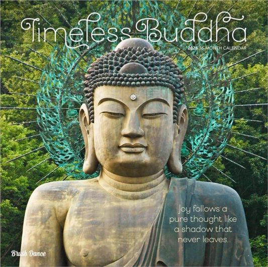Timeless Buddha 2026 Square Flap Brush Dance Calendar