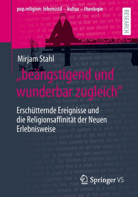„beangstigend und wunderbar zugleich“: Erschutternde Ereignisse und die Religionsaffinitat der Neuen Erlebnisweise