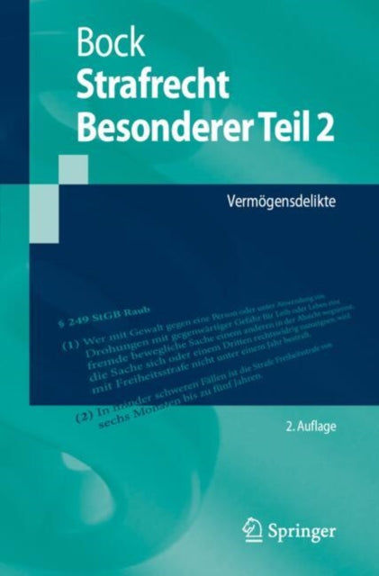 Strafrecht Besonderer Teil 2: Vermogensdelikte