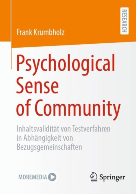 Psychological Sense of Community: Inhaltsvaliditat von Testverfahren in Abhangigkeit von Bezugsgemeinschaften