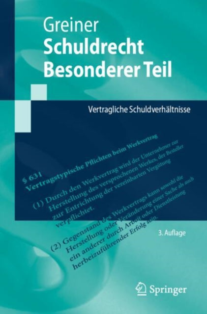 Schuldrecht Besonderer Teil: Vertragliche Schuldverhaltnisse