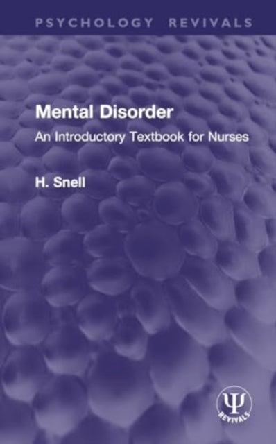 Mental Disorder: An Introductory Textbook for Nurses
