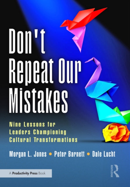 Don't Repeat Our Mistakes: Nine Lessons for Leaders Championing Cultural Transformations