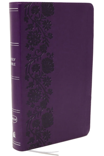 NKJV Giant Print End-of-Verse Reference Bible, Purple Leathersoft, Red Letter, Comfort Print: Holy Bible