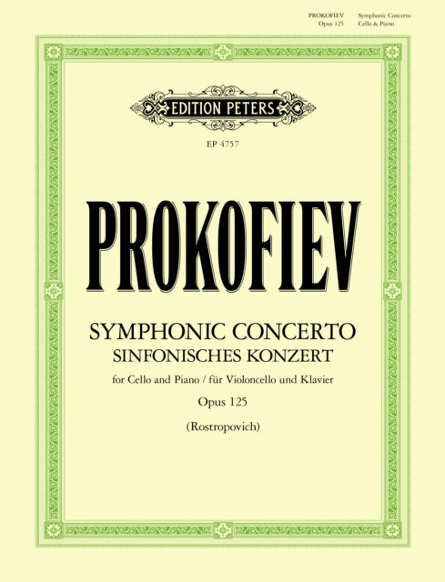 Symphonic Concerto for Cello and Piano Op. 125
