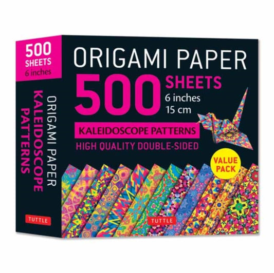 Origami Paper 500 sheets Kaleidoscope Patterns 6" (15 cm): Tuttle Origami Paper: Double-Sided Origami Sheets Printed with 12 Different Designs (Instructions for 6 Projects Included)