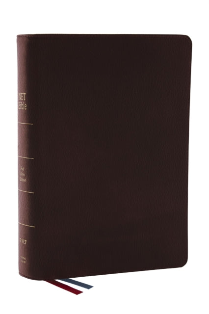 NET Bible, Full Notes Edition (NET, Brown Genuine Leather, Comfort Print): Holy Bible