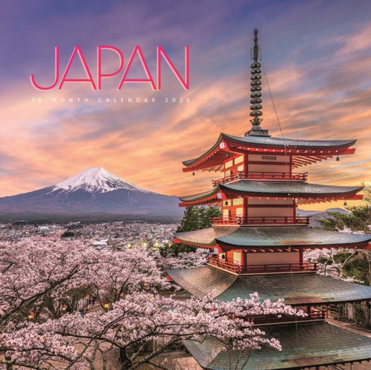 Japan Square Wall Sunday Start Calendar