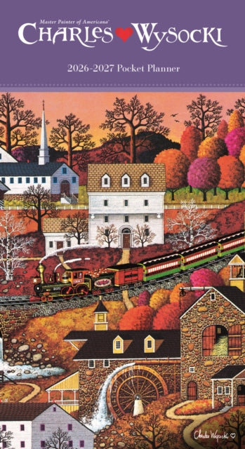 Charles Wysocki, Americana Sunday Start 2 Year Pocket Planner Diary 2026-7