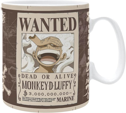 ONE PIECE - Mug - 460 ml - "Luffy Wanted" - subli - box