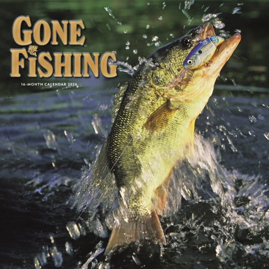 Gone Fishing Square Wall Sunday Start Ca