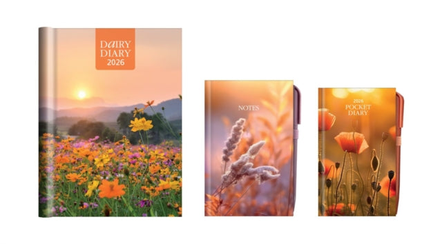 Dairy Diary Set 2026: Featuring Britain's most-loved and trusted diary, a handy pocket diary & pen, and a useful notebook, this set is perfect for planning, organising and inspiring you throughout the year
