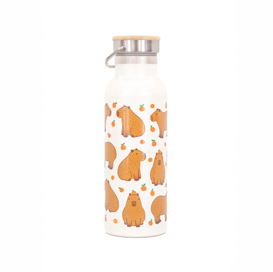 Capybara Metal Water Bottle