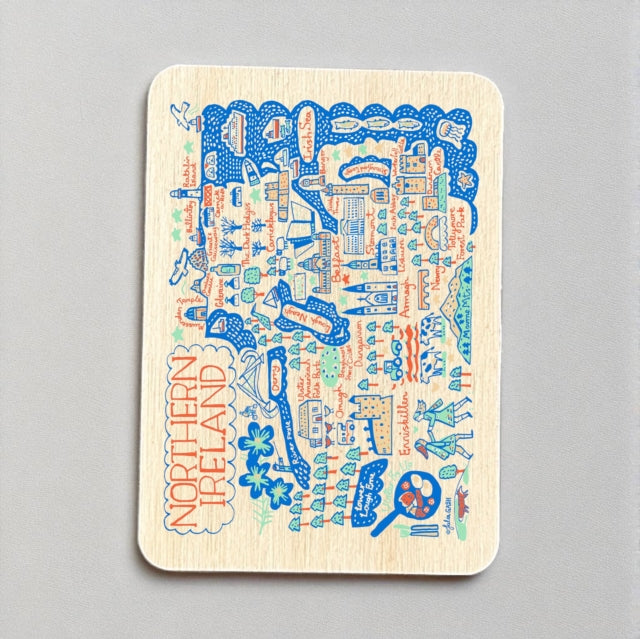 Julia Gash Wooden Magnet - Northern Ireland
