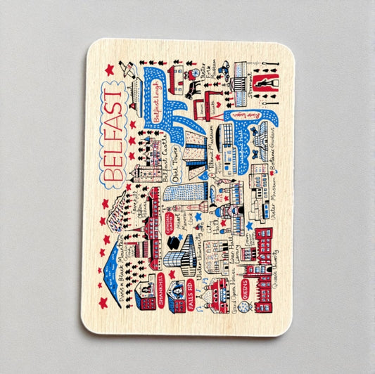 Julia Gash Wooden Magnet - Belfast