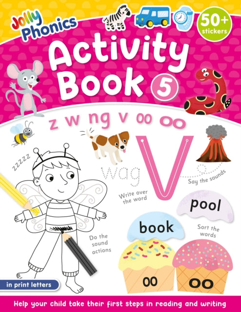 Jolly Phonics Activity Book 5: in Print Letters (American English edition)