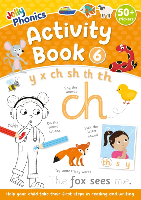 Jolly Phonics Activity Book 6: in Precursive Letters (British English edition)