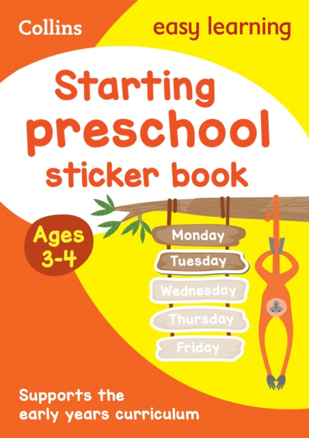 Starting preschool Sticker Book Ages 3-4