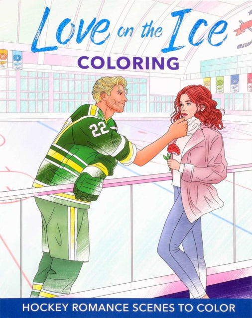 Love on the Ice Coloring: Hockey Romance Scenes to Color
