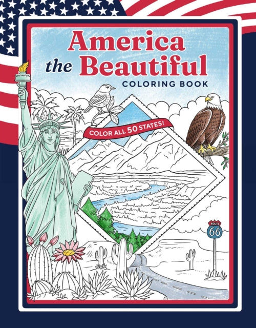America the Beautiful Coloring Book: Color All 50 States!