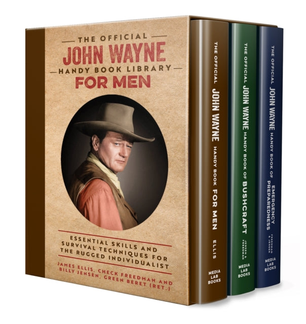 The Official John Wayne Handy Book Library for Men (Boxed Set): Essential life skills and survival techniques for the rugged individualist