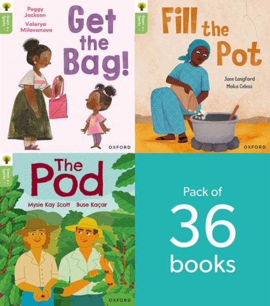 Oxford Reading Tree Green Sparks: level 2 LEVEL 2 PACK of 36