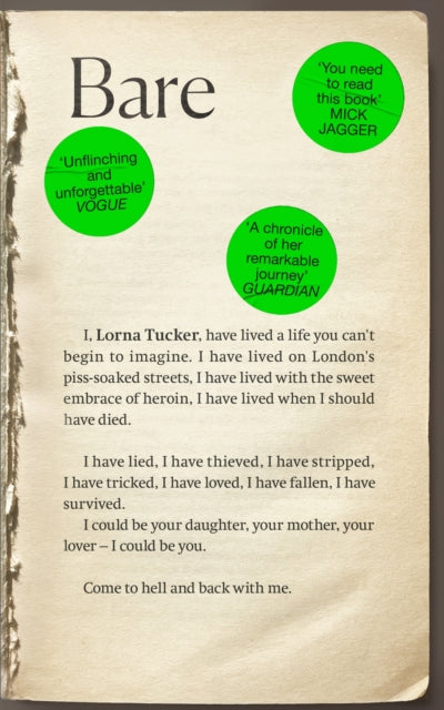 BARE: 'You have to read this book' MICK JAGGER