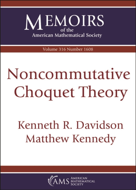 Noncommutative Choquet Theory
