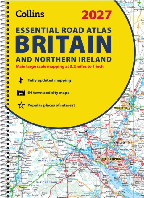 2027 Collins Essential Road Atlas Britain and Northern Ireland: A4 Spiral