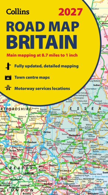 2027 Collins Road Map of Britain: Folded Map